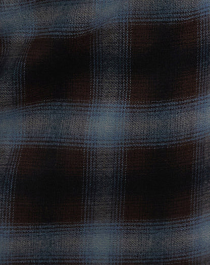 Aguna Mini Skirt in Blue and Brown Check