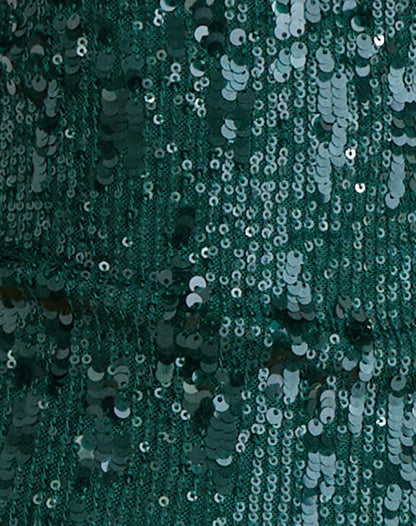 Cosio Halter Top in Mix Sequin Dark Green