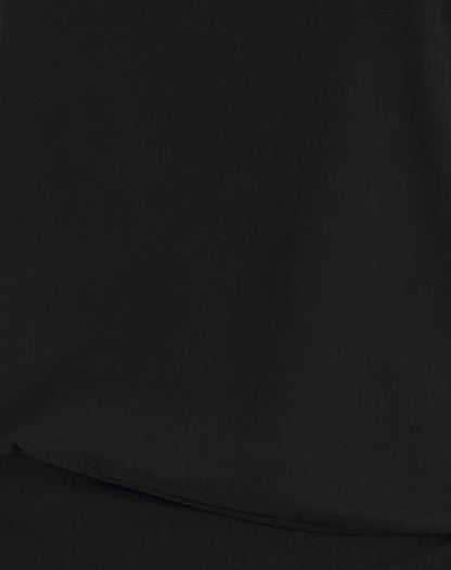 Elysian Asymmetric Top in Cupro Black
