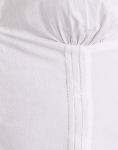 Lasily Sleeveless Corset Top in White