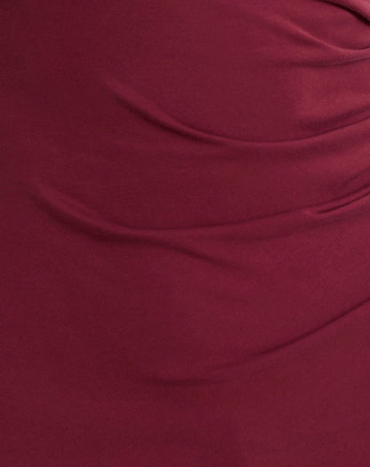 Lasya Long Sleeve Top in Burgundy