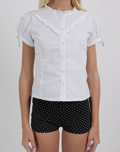Eunia Short in Micro Polka Black