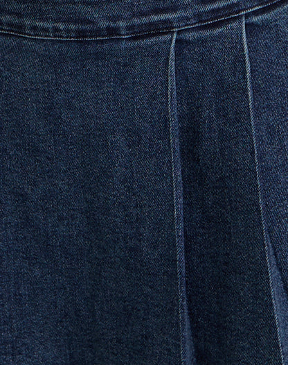 Lupi Micro Skirt in Chambray Vintage Blue