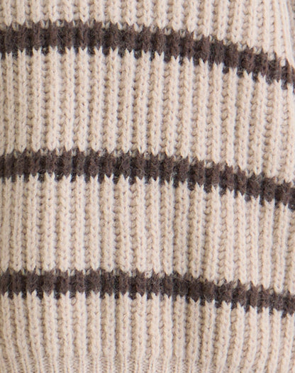 Namirta Jumper in Mono Stripe Oat