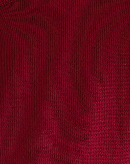 Nuha Cropped Cardigan in Burgundy