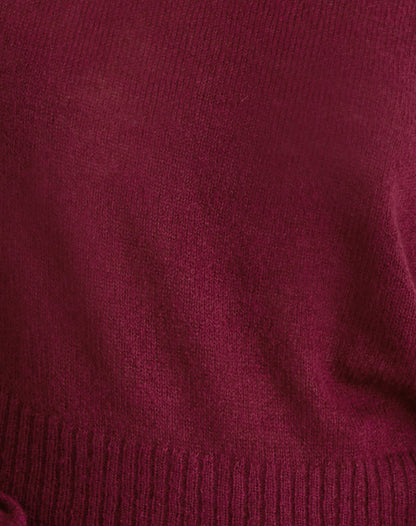 Suena Asymmetric Jumper in Wine