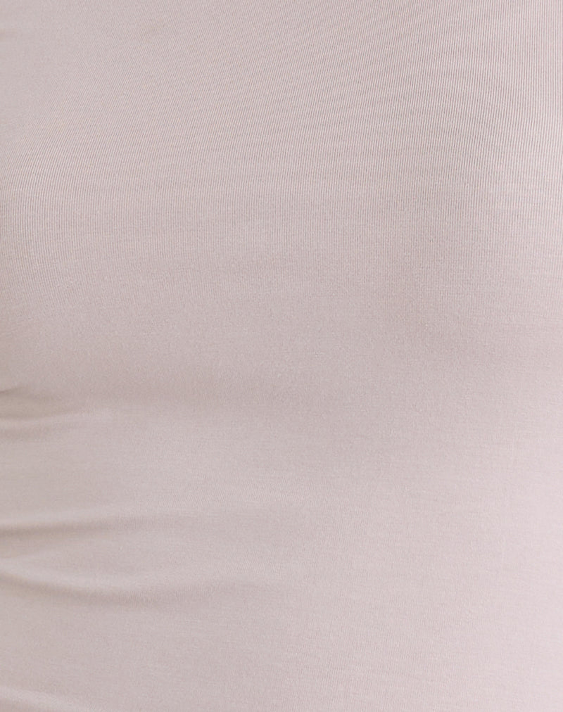Wakana Asymmetric Long Sleeve Top in Cannoli Cream