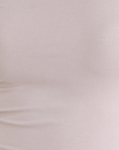 Wakana Asymmetric Long Sleeve Top in Cannoli Cream